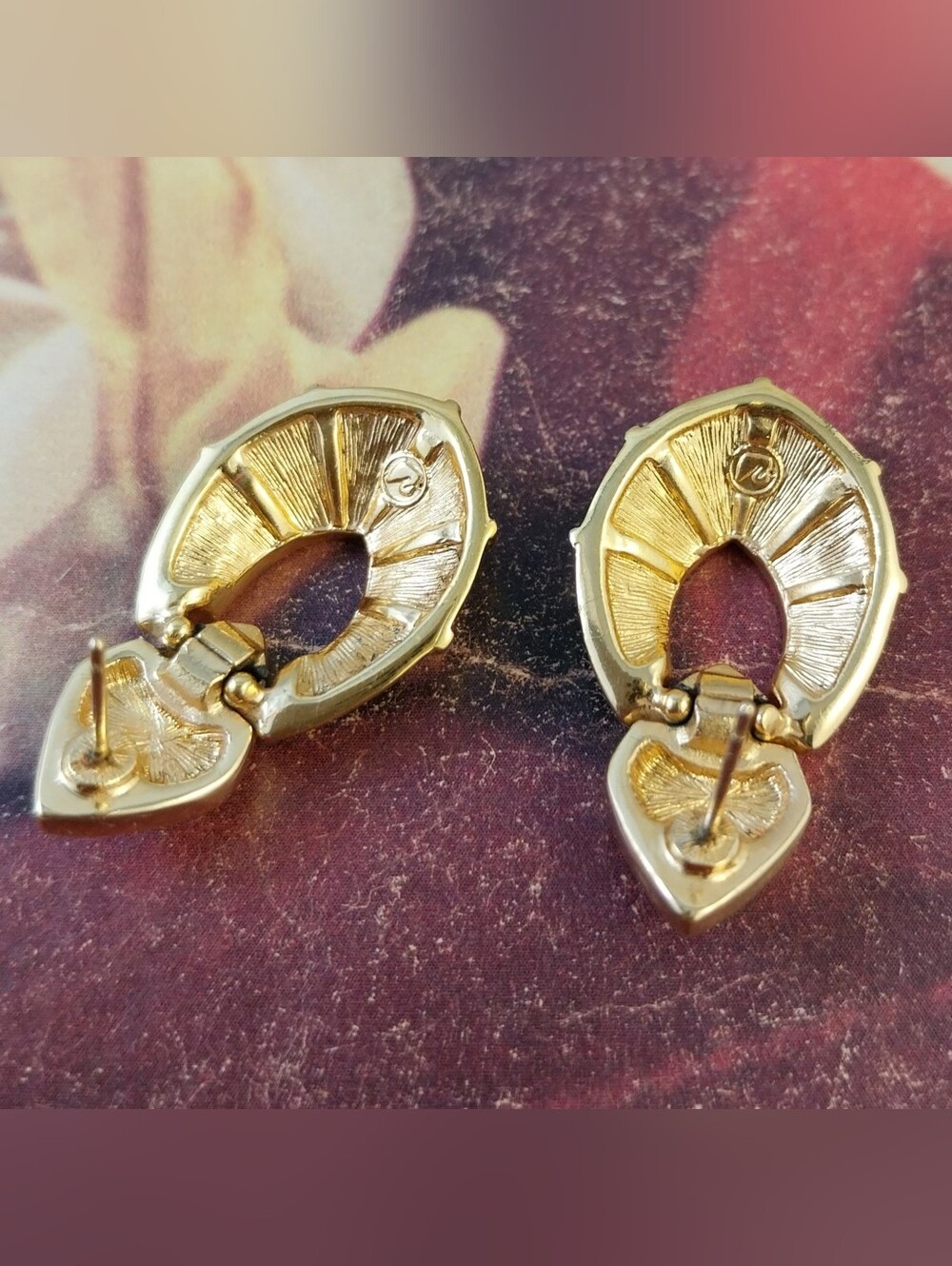 Swarovski Gold-Tone Clear Crystal Drop Earrings - Picture 8 of 12
